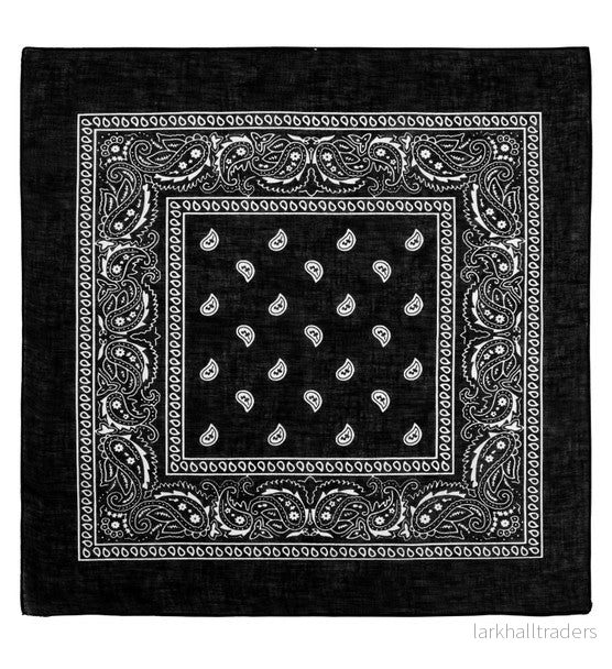 Bandana, svart 55x55 cm - Bild 2