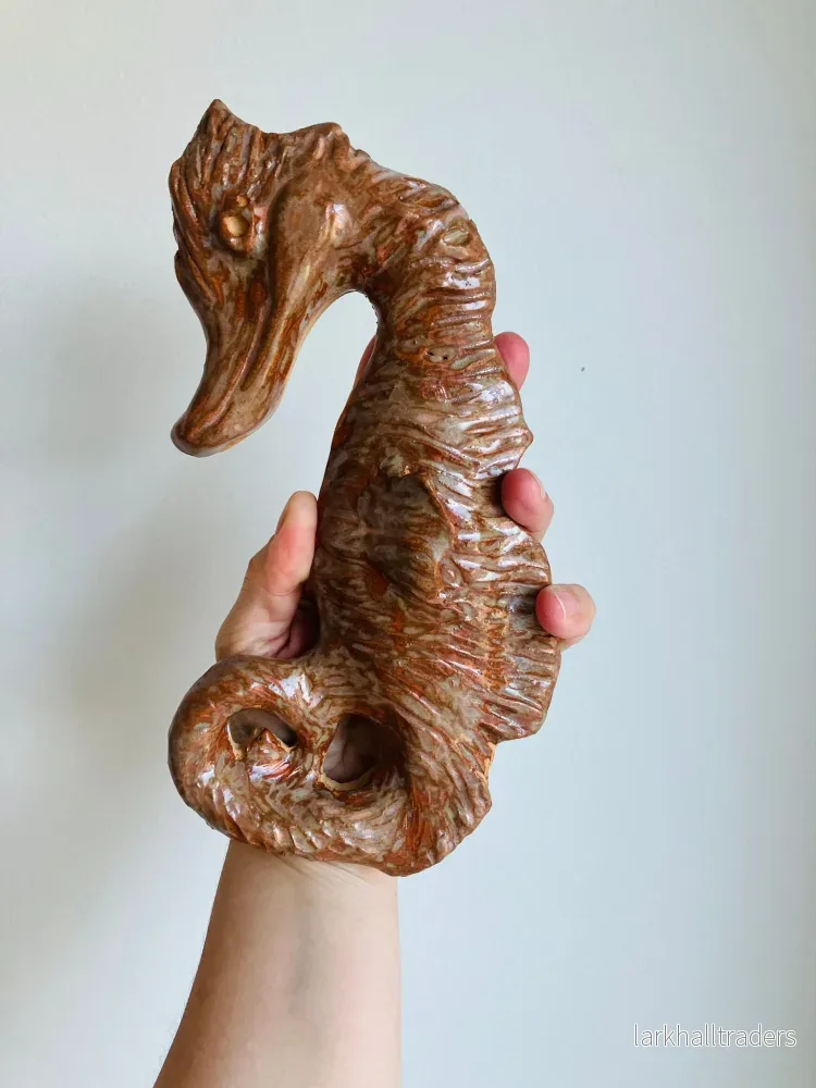 Sjöhästväggskulptur