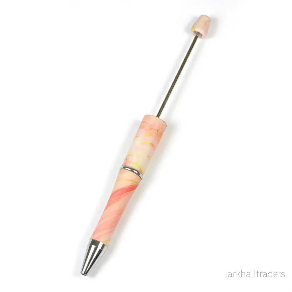 Pärlbar penna, pastell-guld
