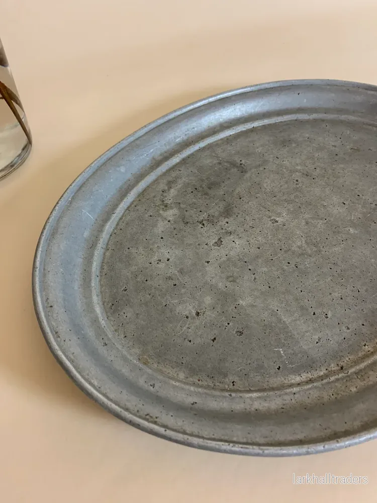 Vackert och gammalt zinkfat - Bild 3