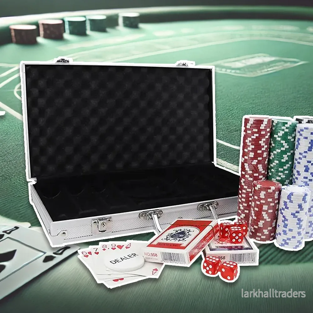 Pokerset i koffert med 300 marker Pokerset i koffert med 300 marker