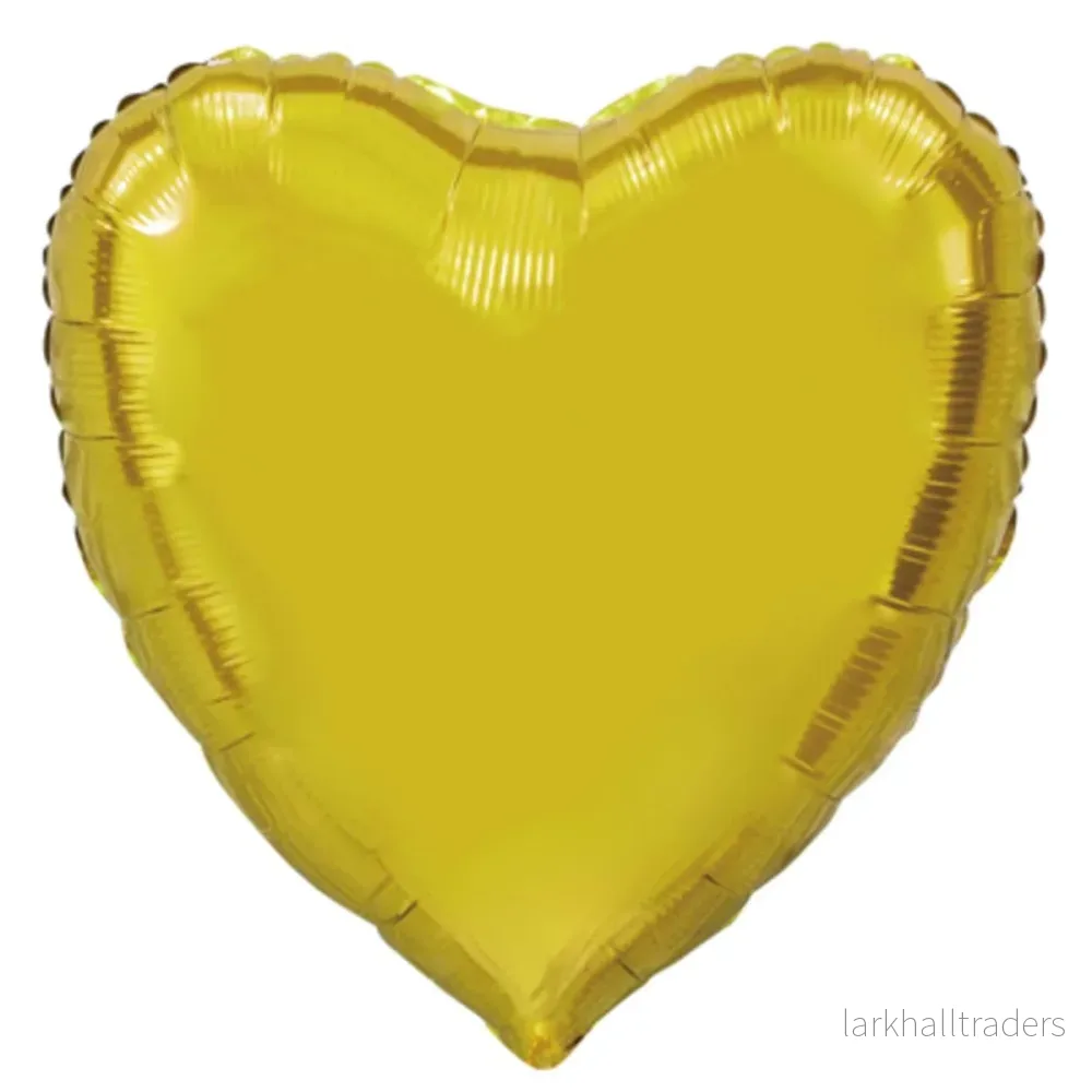 Folieballong, hjärta guld 91 cm Folieballong, hjärta guld 91 cm