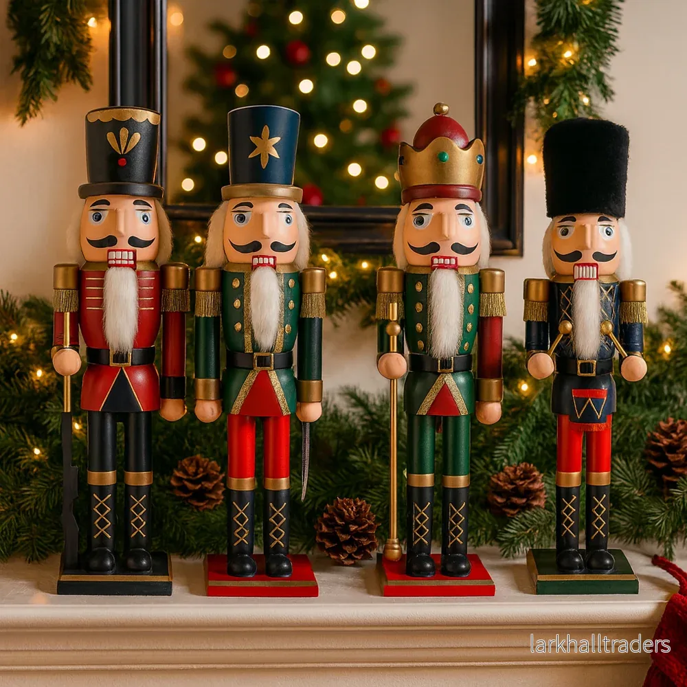 Nötknäpparfigurer i trä – 60 cm – 4 olika figurer Nötknäpparfigurer i trä – 60 cm – 4 olika figurer