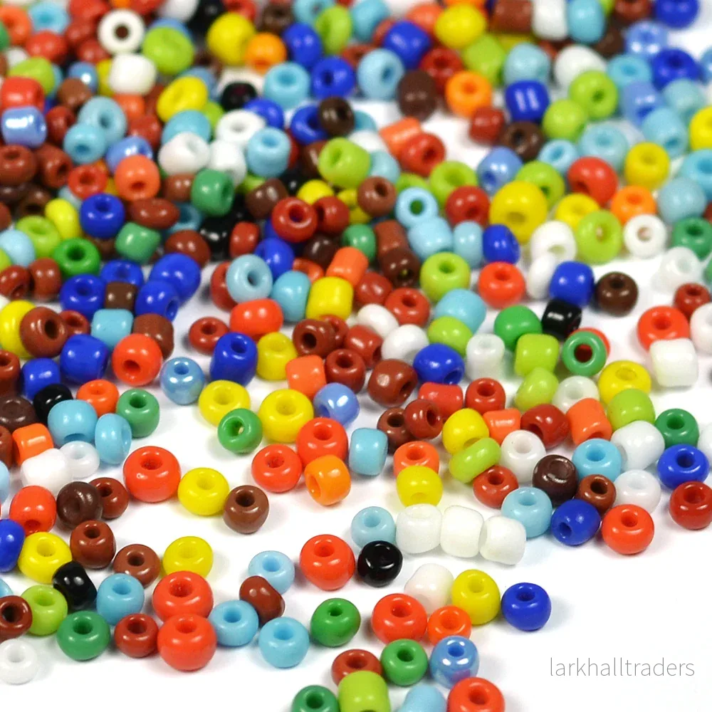 Seed Beads, 2mm, opak mix, 30g Seed Beads, 2mm, opak mix, 30g