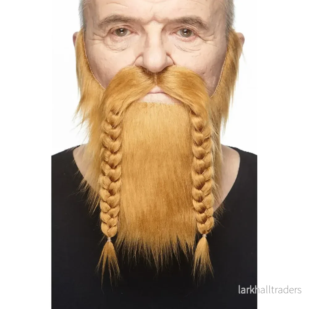 Mustasch med skägg, viking brun Mustasch med skägg, viking brun