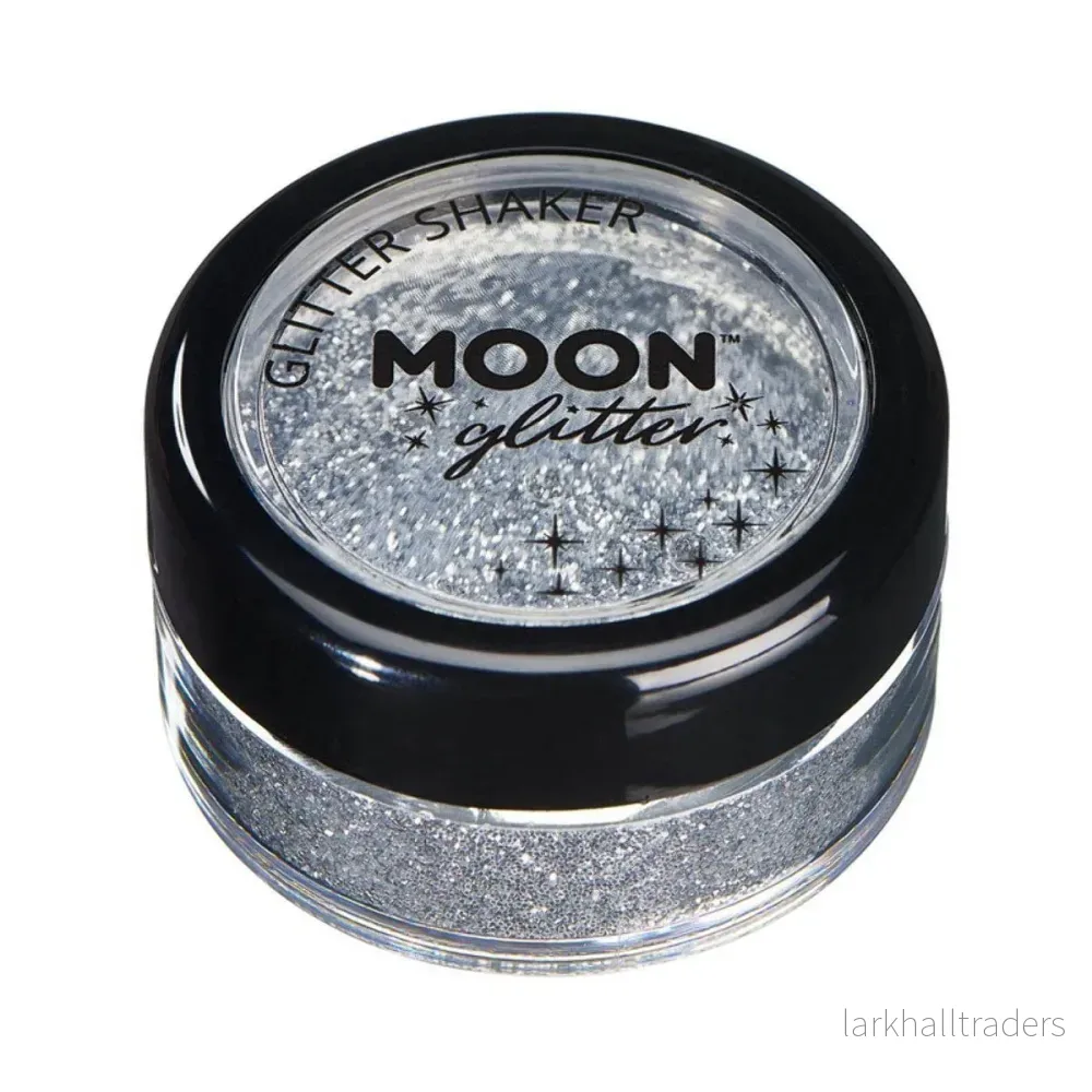 Moon Glitter Classic Fine Glitter Shakers, silver 5 g