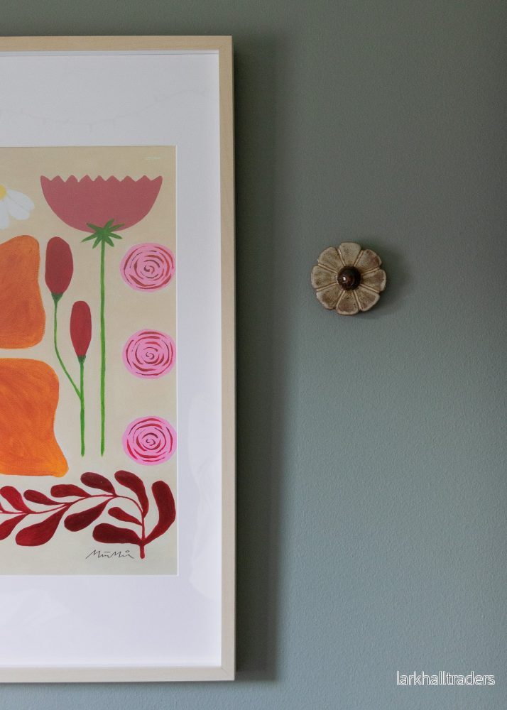 Keramisk Blommig Väggkonst - Brun - Bild 3