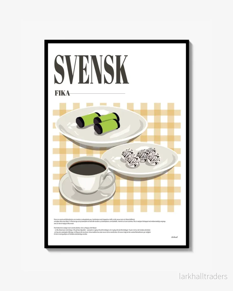 Svensk fika Poster Svensk fika Poster