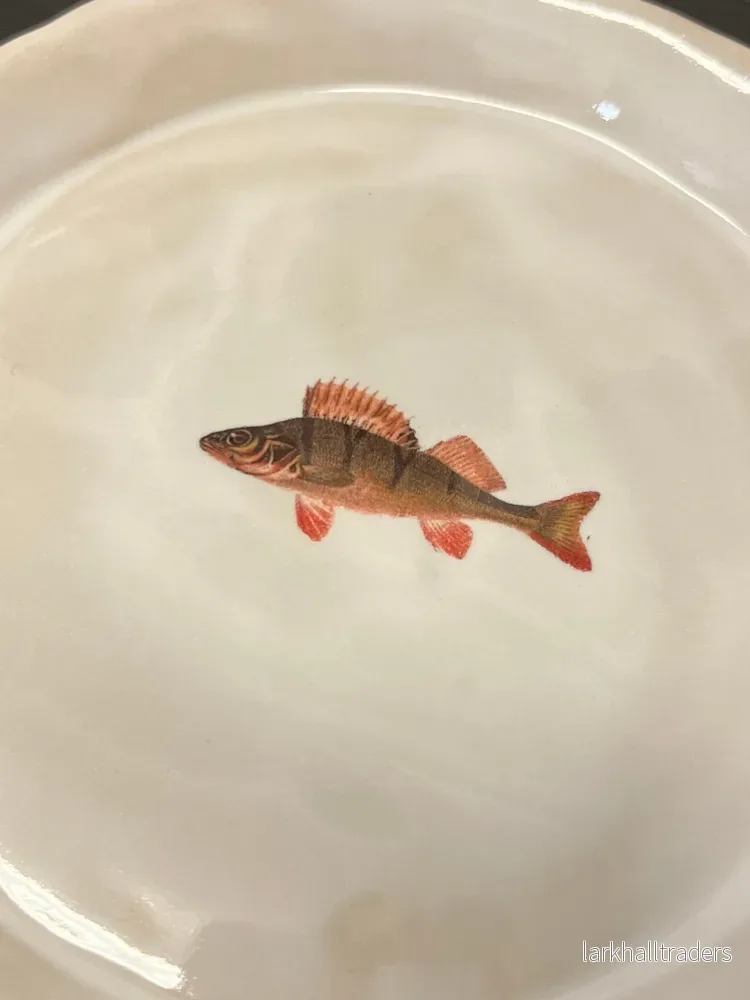 Handgjord Stoneware Fat – Perch Motif, 14 cm - Bild 2
