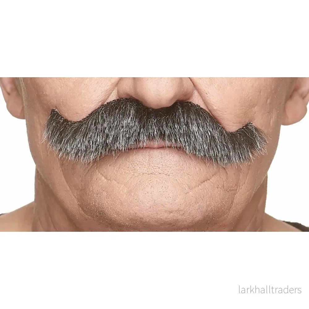 Mustasch, sheriff svart/vit