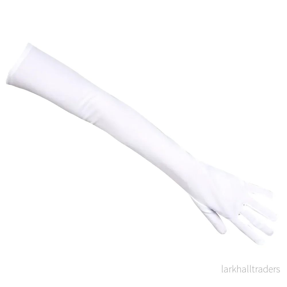Handskar, vita 59 cm - Bild 3