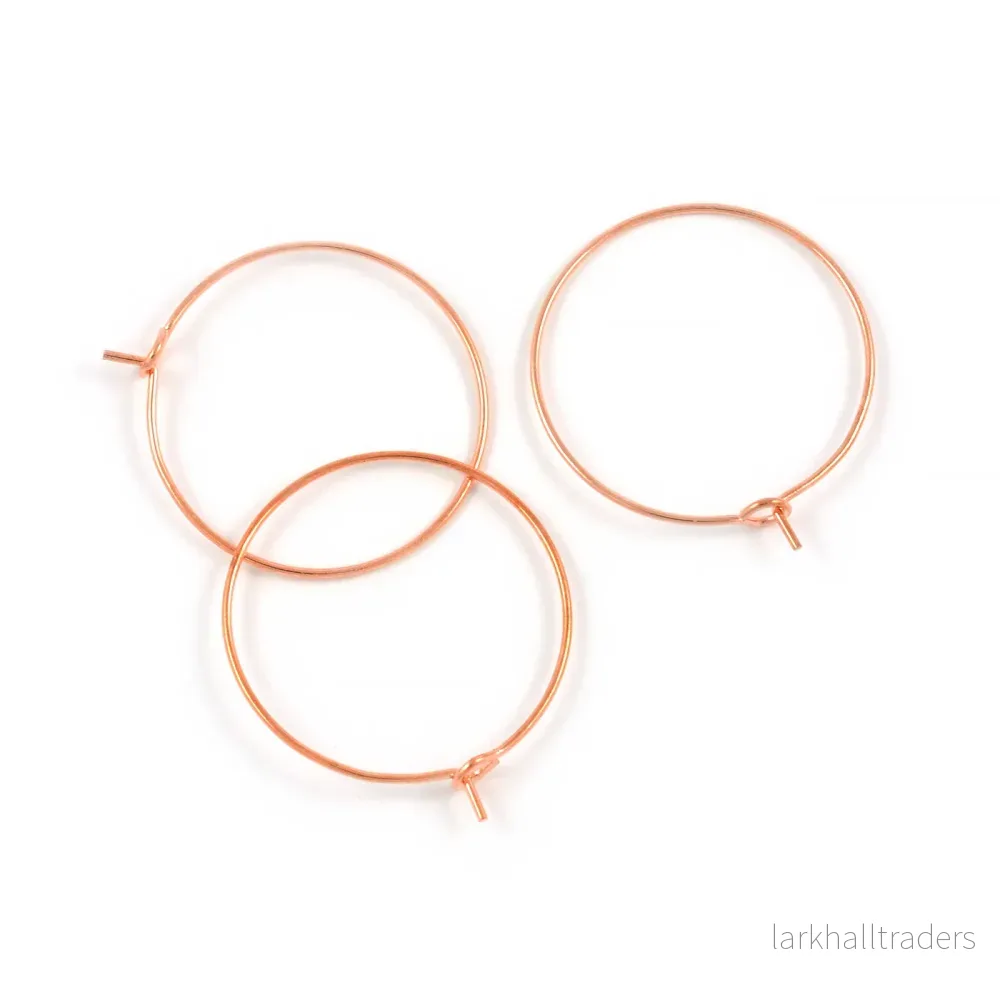Vinglasmarkörer, roséguld, 25mm, 12st Vinglasmarkörer, roséguld, 25mm, 12st