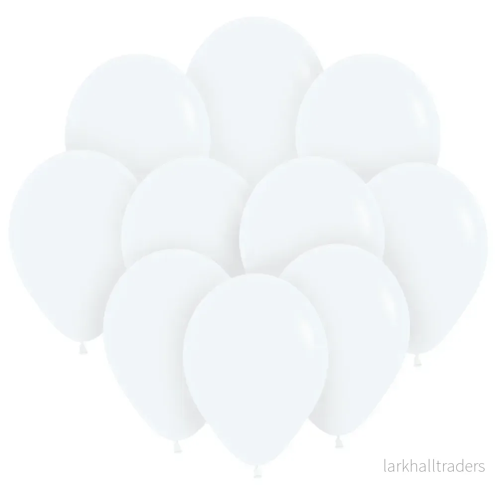 Ballonger, molnvit 30 cm 10 st