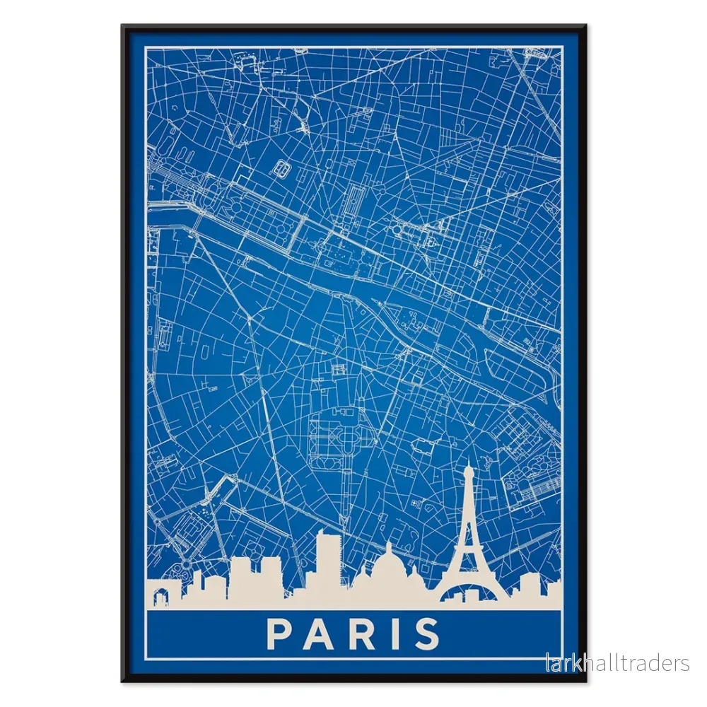 Minimalistisk Pariskarta Poster - Bild 2