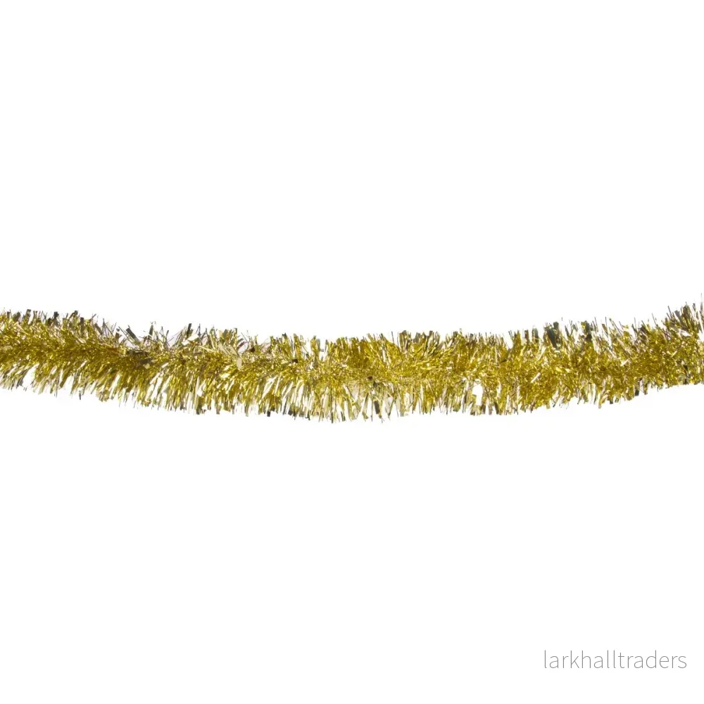 Glittergirlang, guld 75 mm 2 m