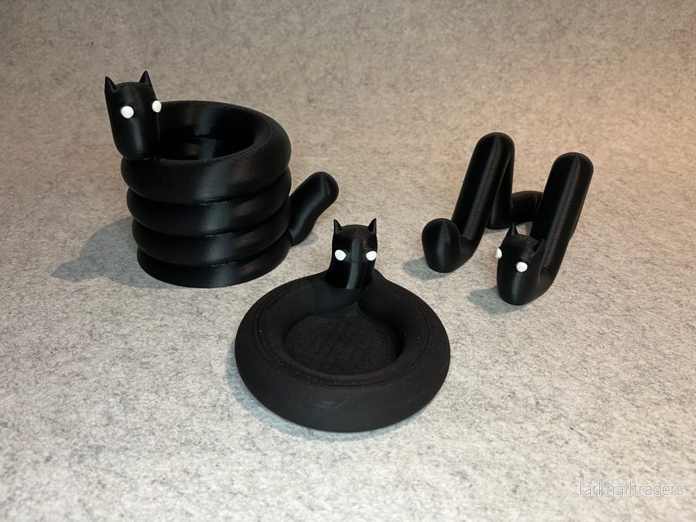Goth-kattunge uppsättning | Pennhållare + Surfplatteställ + Nyckelfack - Bild 2