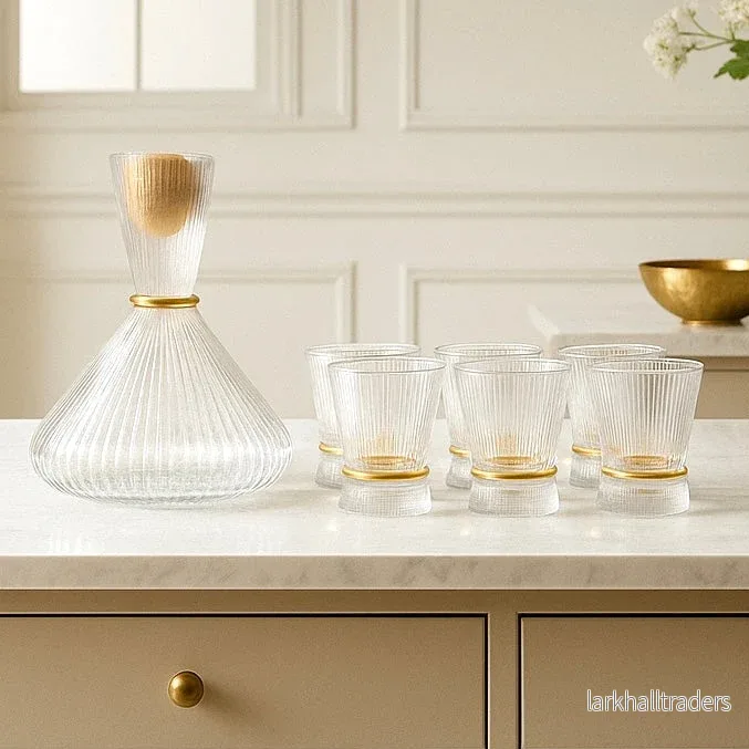 Marco Glas - Set med 6 glas och karaf