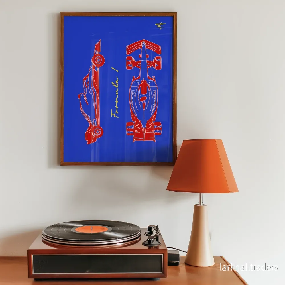 F1 Blå Poster - Bild 3
