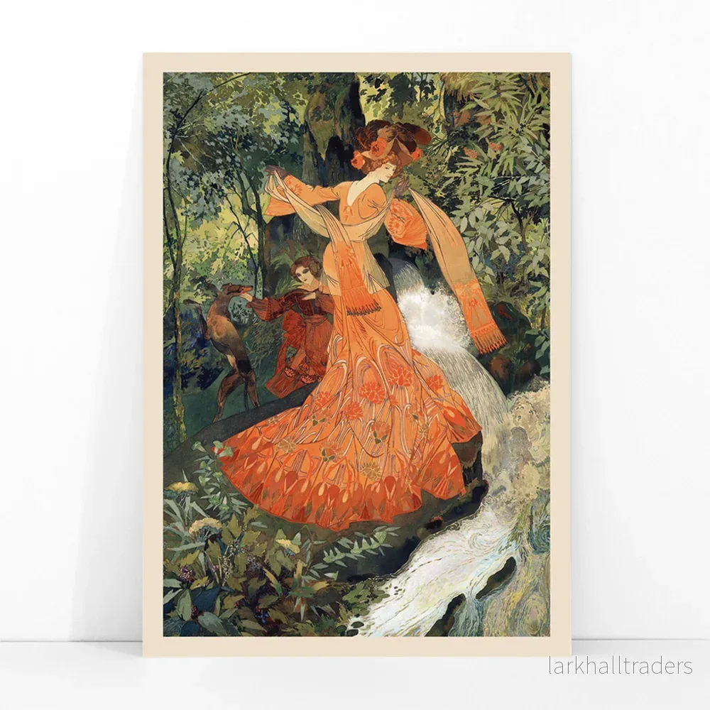 Elegant vid en källa Poster - Bild 3