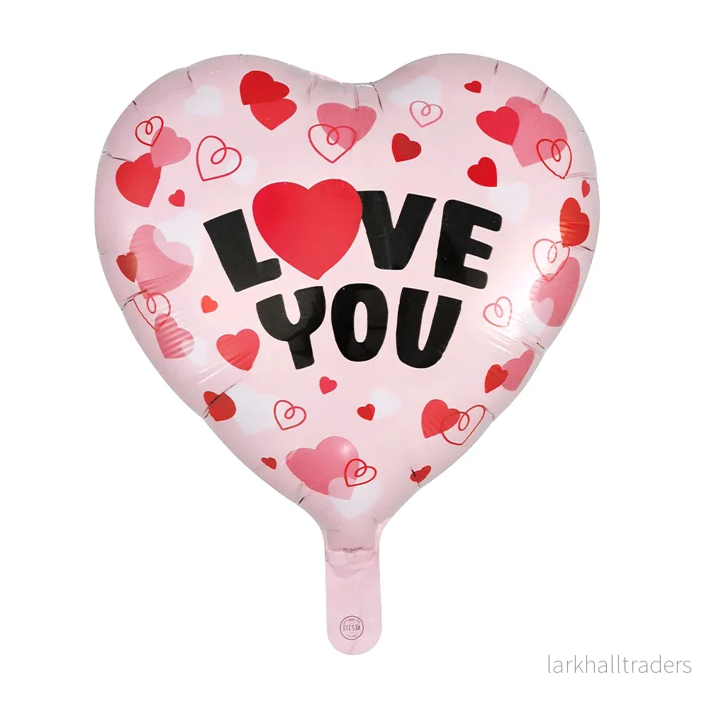 Folieballong, I love you 46 cm