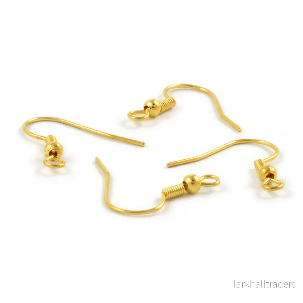 Öronkrokar, guld, 20st
