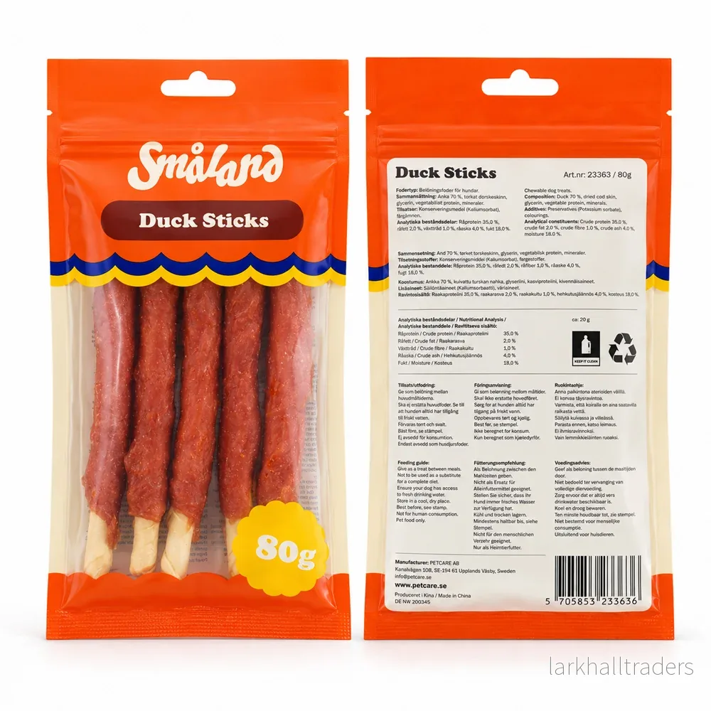 Småland Duck Sticks 80g (Tuggeben till hundar) - Bild 3