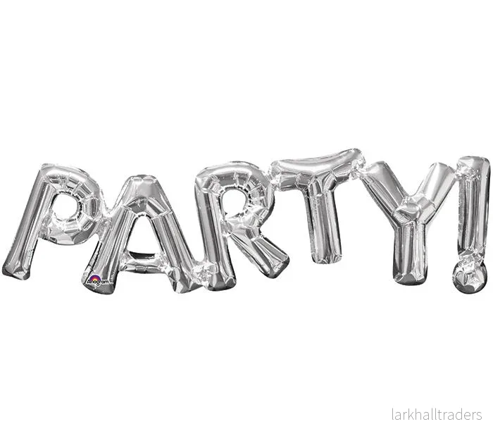 Ballonggirlang, party silver