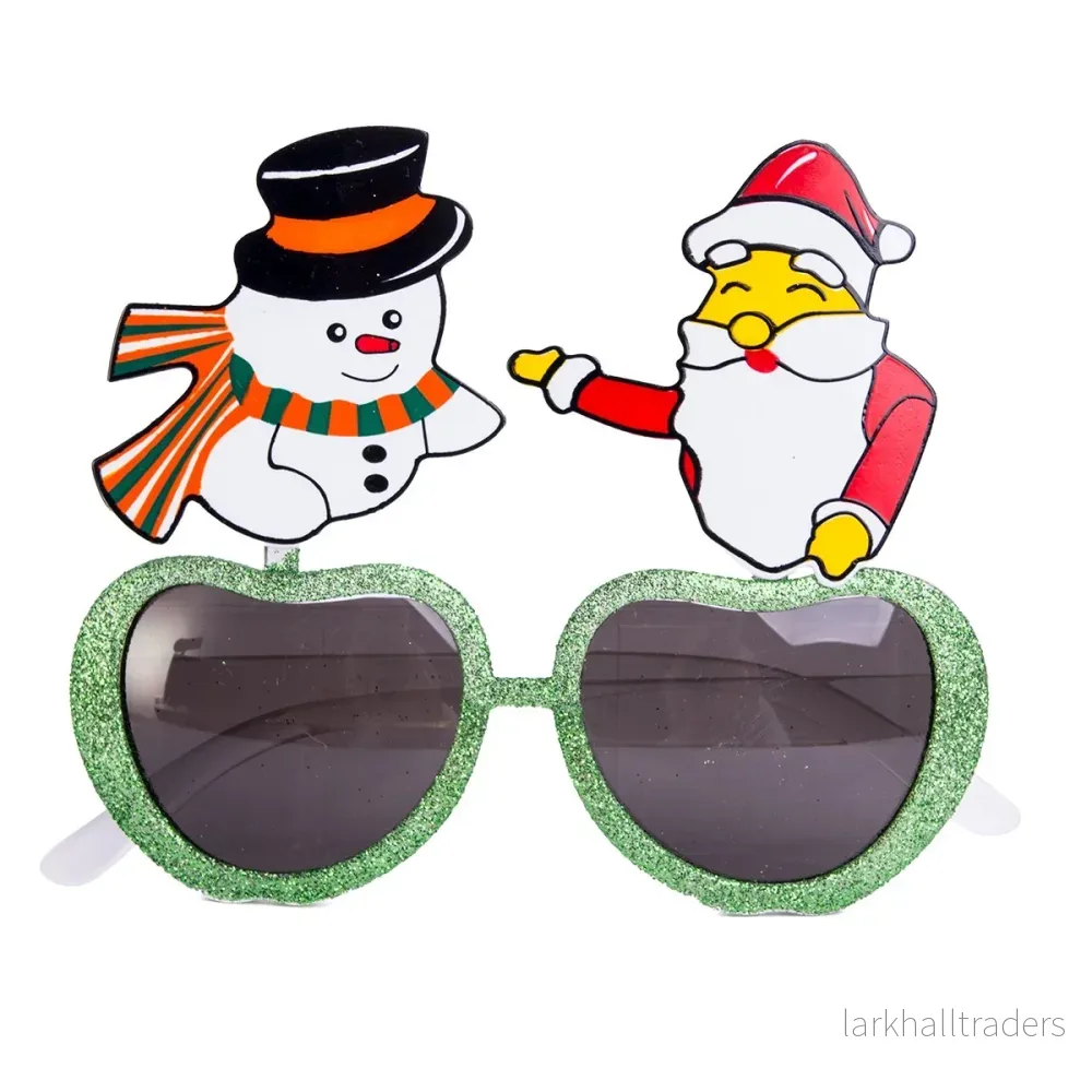 Glasögon, snögubbe & jultomte