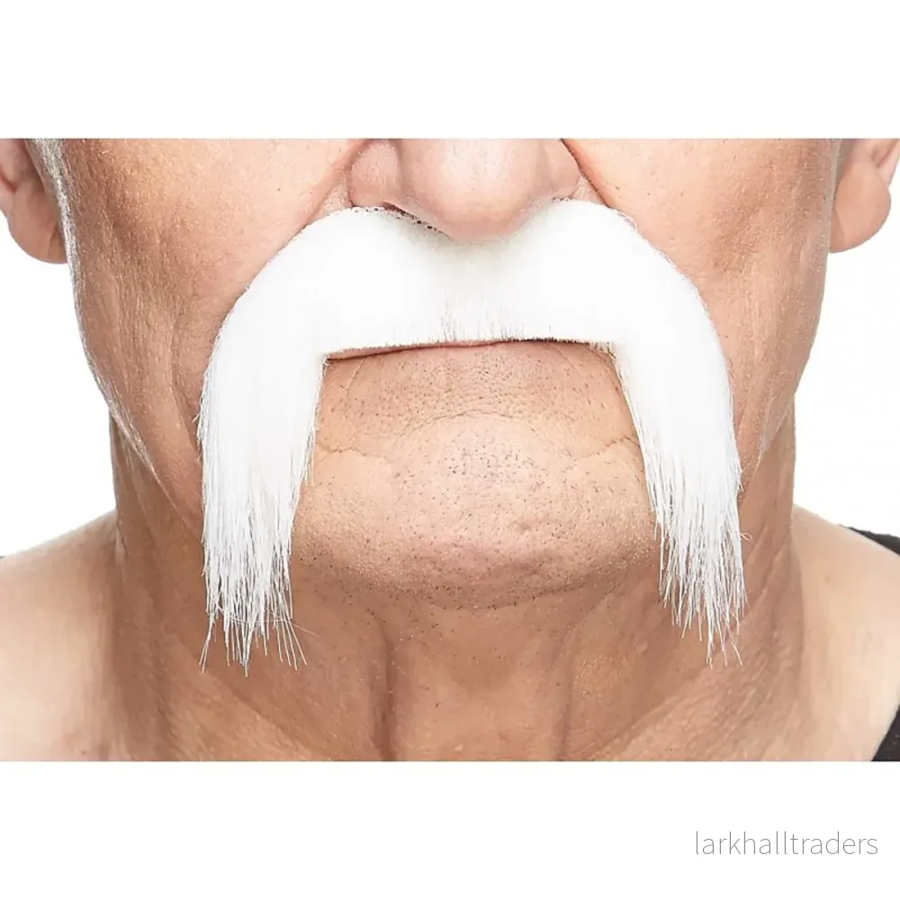 Mustasch, cowboy vit Mustasch, cowboy vit