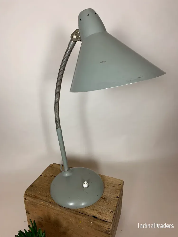 Rolig grå Hala vintage lampa med flex arm - Bild 3