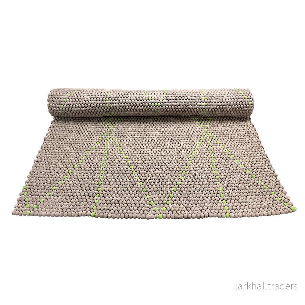 Matta i 100 % ren nepalesisk ull – mörkgrå – 210 x 140 cm