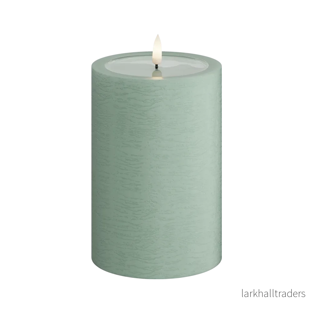 LED-blockljus Unique led blockljus sage green