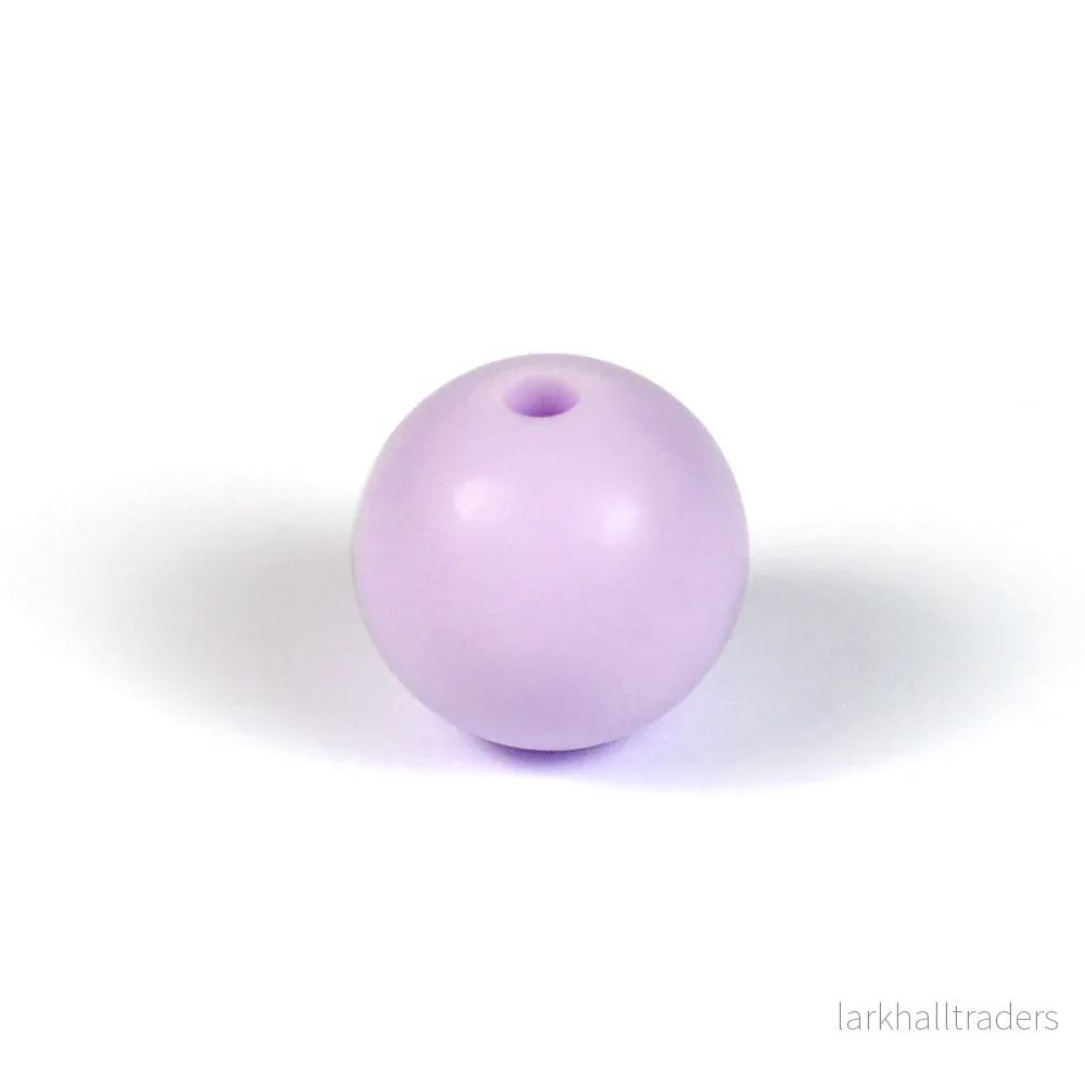 Silikonpärlor, lavendel, 12mm Silikonpärlor, lavendel, 12mm