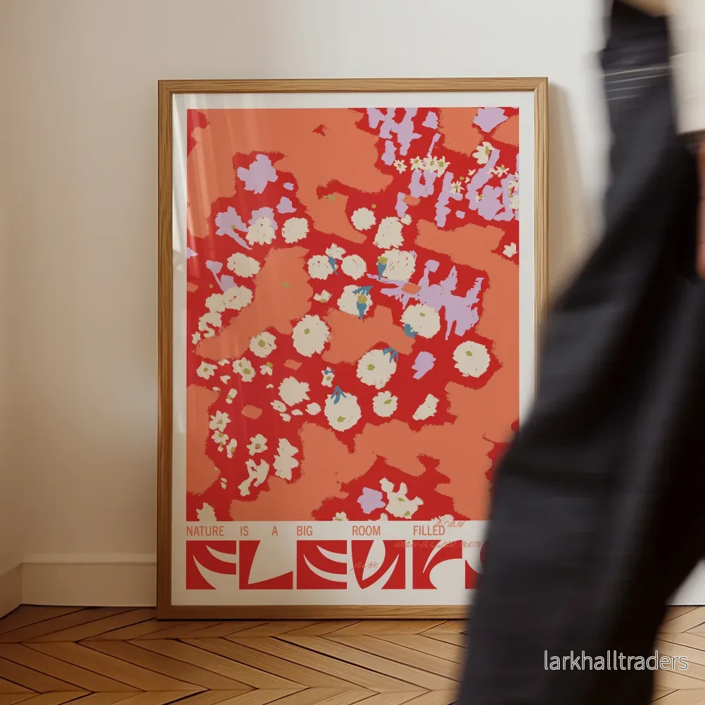 Fleurs (Röd) - Poster - Bild 3