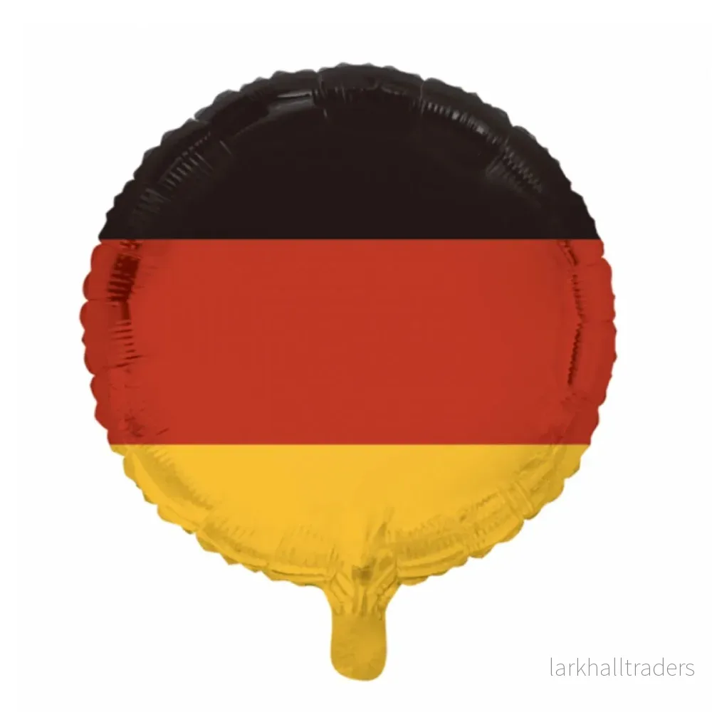 Folieballong, Tyskland rund 46 cm Folieballong, Tyskland rund 46 cm