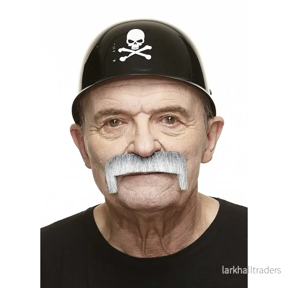 Mustasch, magnum grå/vit - Bild 2
