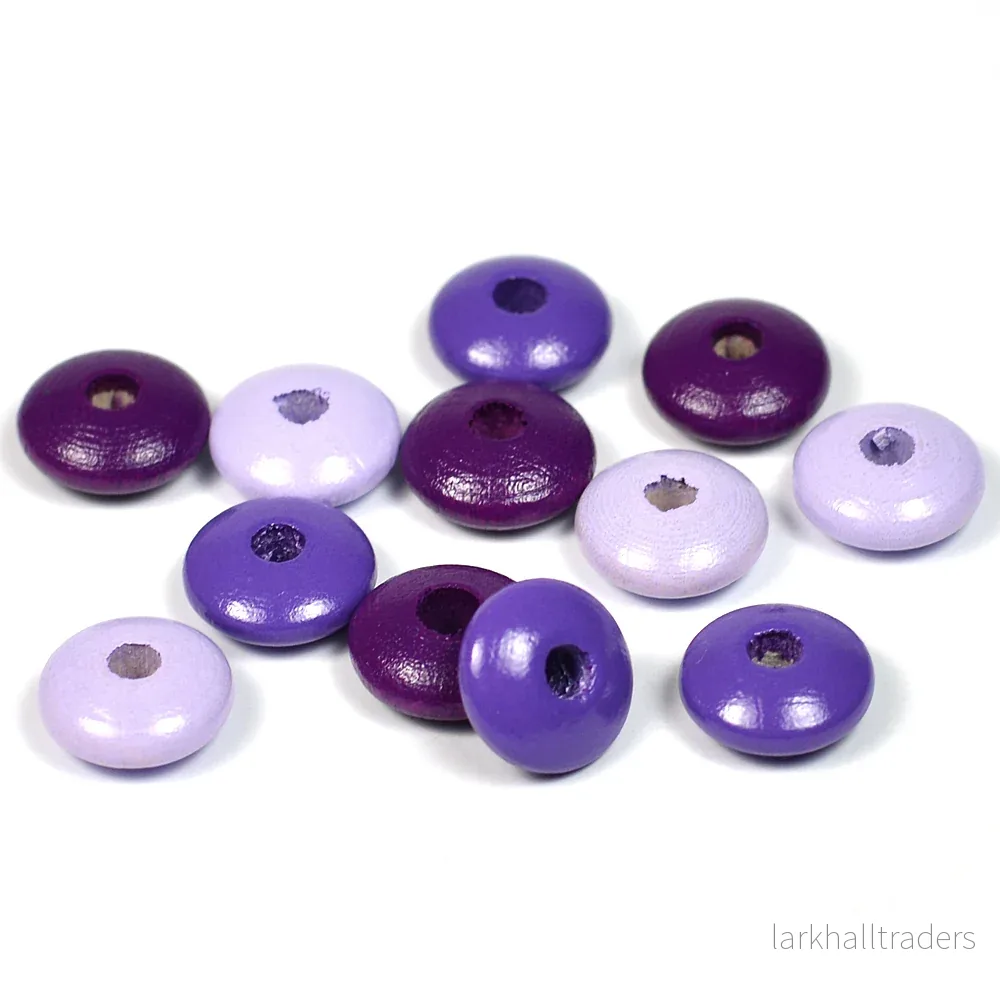 Trälinser, lila-mix, 100st Trälinser, lila-mix, 100st