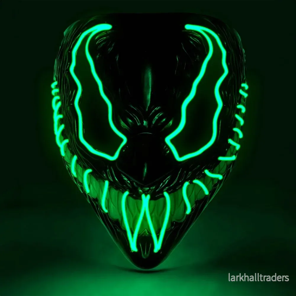 LED-mask, monster grön