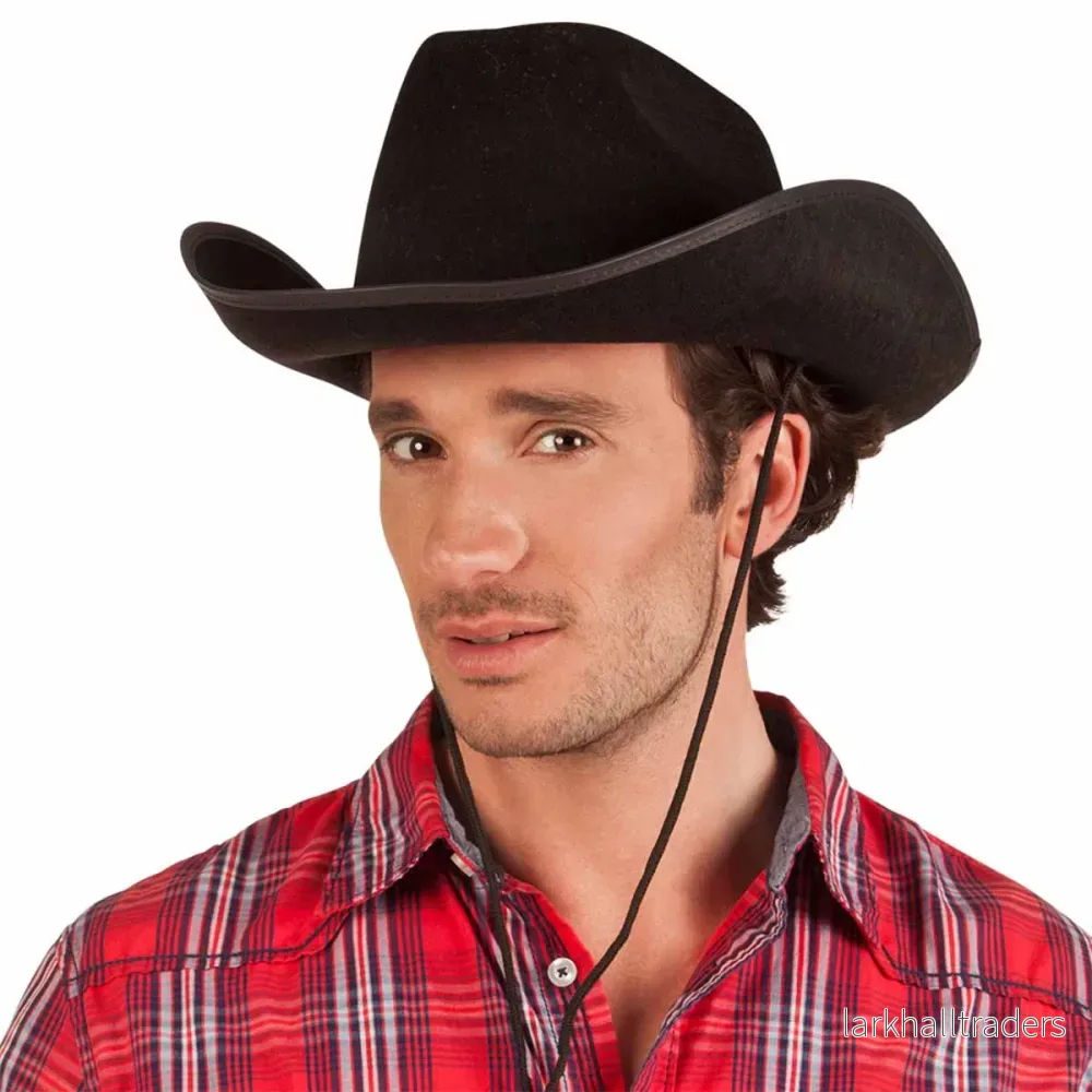 Cowboyhatt, rodeo svart - Bild 2