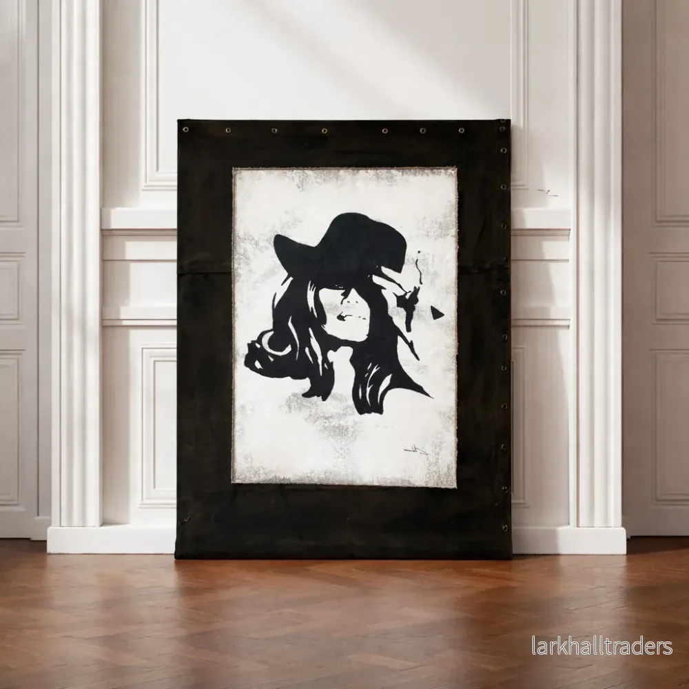 ” The hat” Original Dukmålning Brigitte Bardot