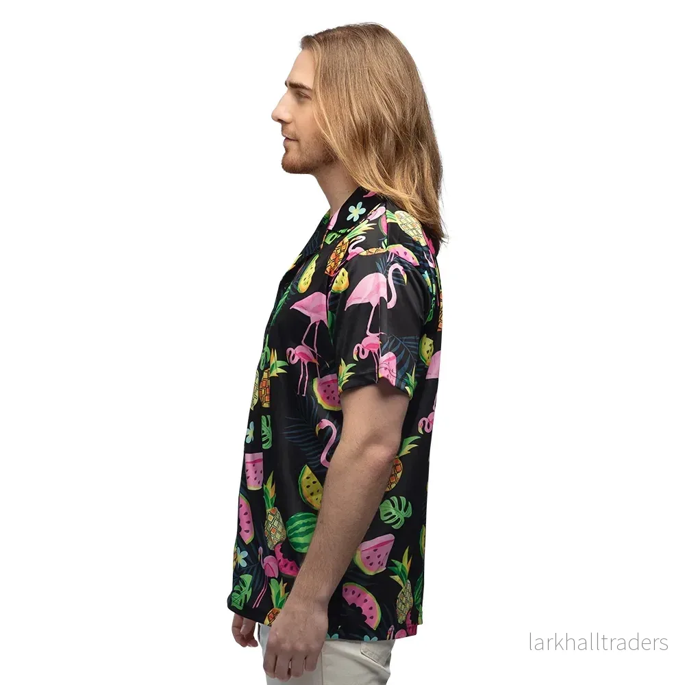 Hawaiiskjorta, swinging flamingo - Bild 2