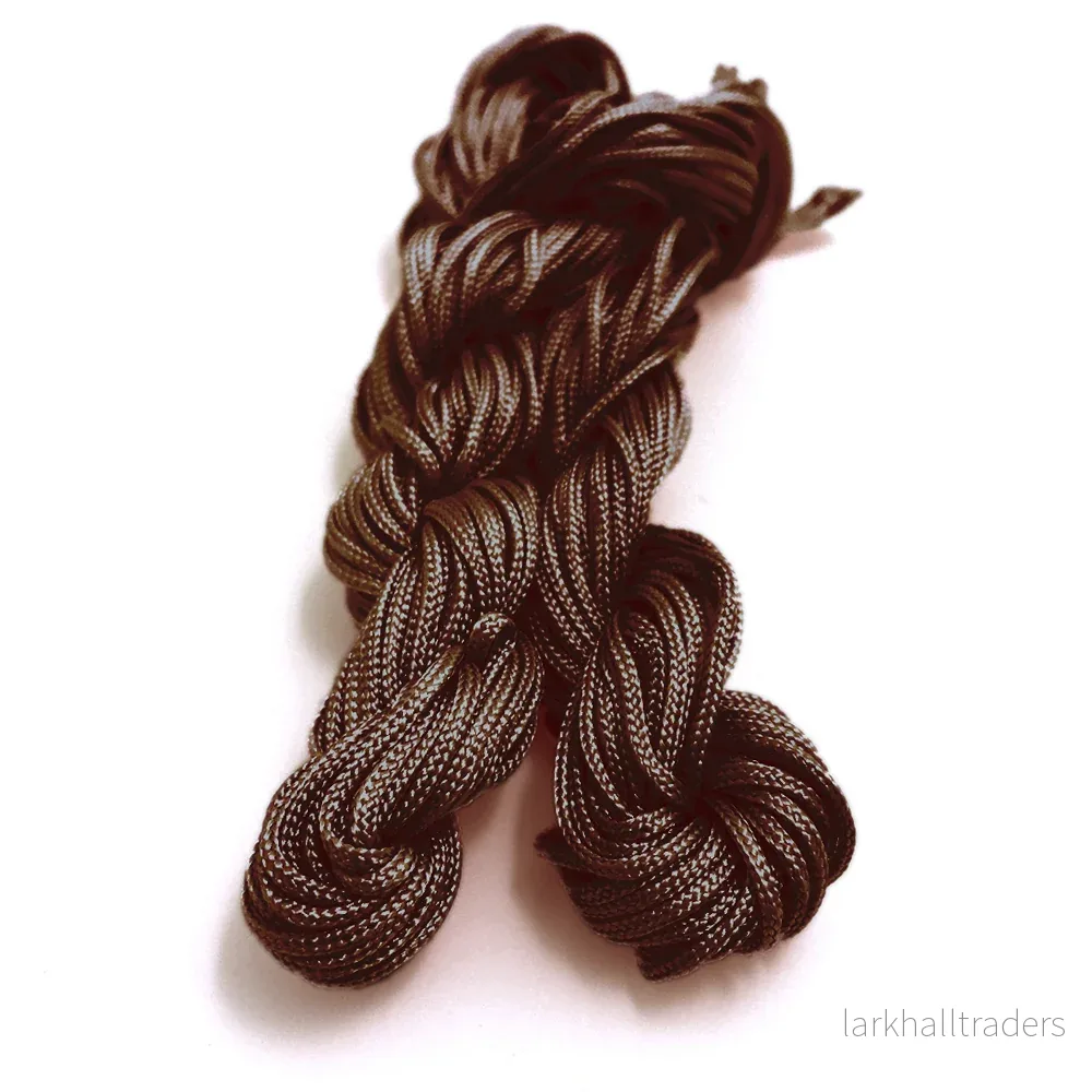 Knytsnöre, chokladbrun, 12m