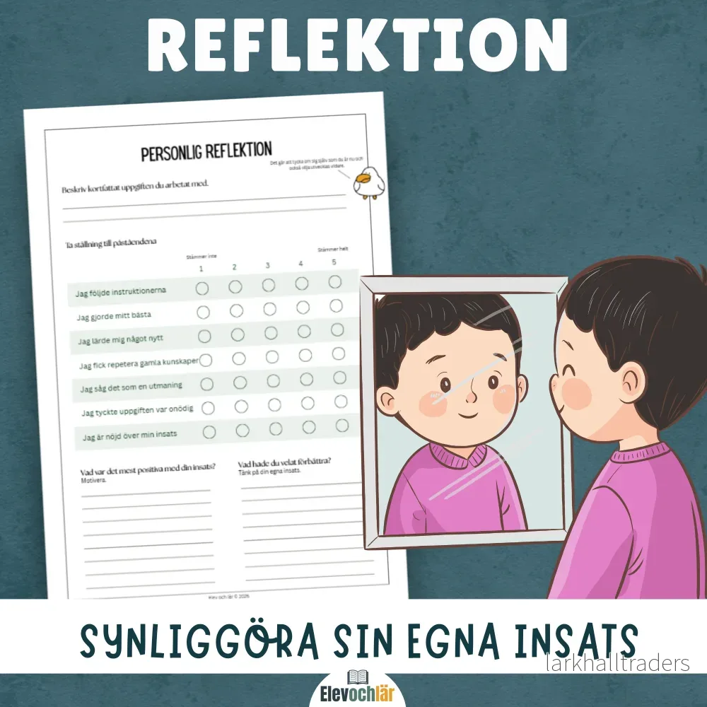 Reflektion – att synliggöra sin egna insats