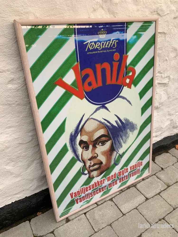 Vacker och stor vaniljbild med ram Vacker och stor vaniljbild med ram