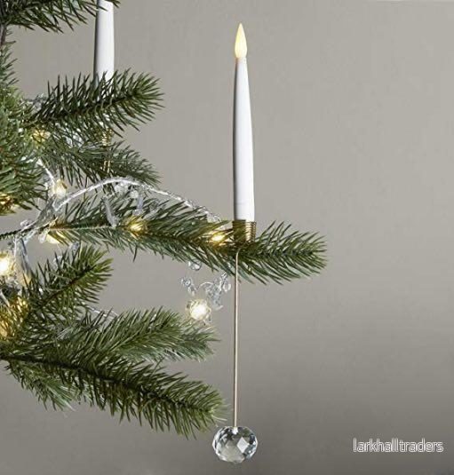 Trådlösa LED Julgransljus 8, 16 eller 24 st. – Passar de flesta Georg Jensen ljushållare m. fl.
