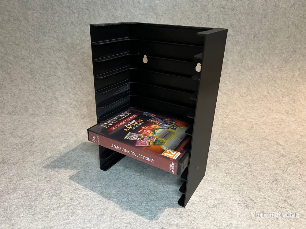 Vägghållare / spelställ för 10 Evercade-spel (VS / EXP)