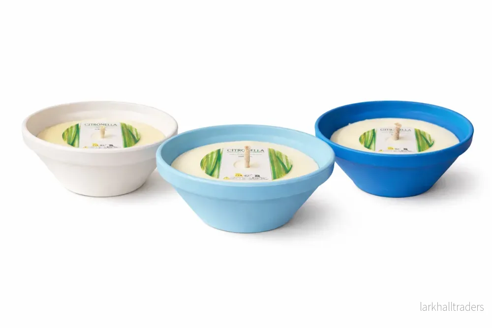 Doftljus 3-pack Citronella i Terrakottaskål Doftljus 3-pack Citronella i Terrakottaskål