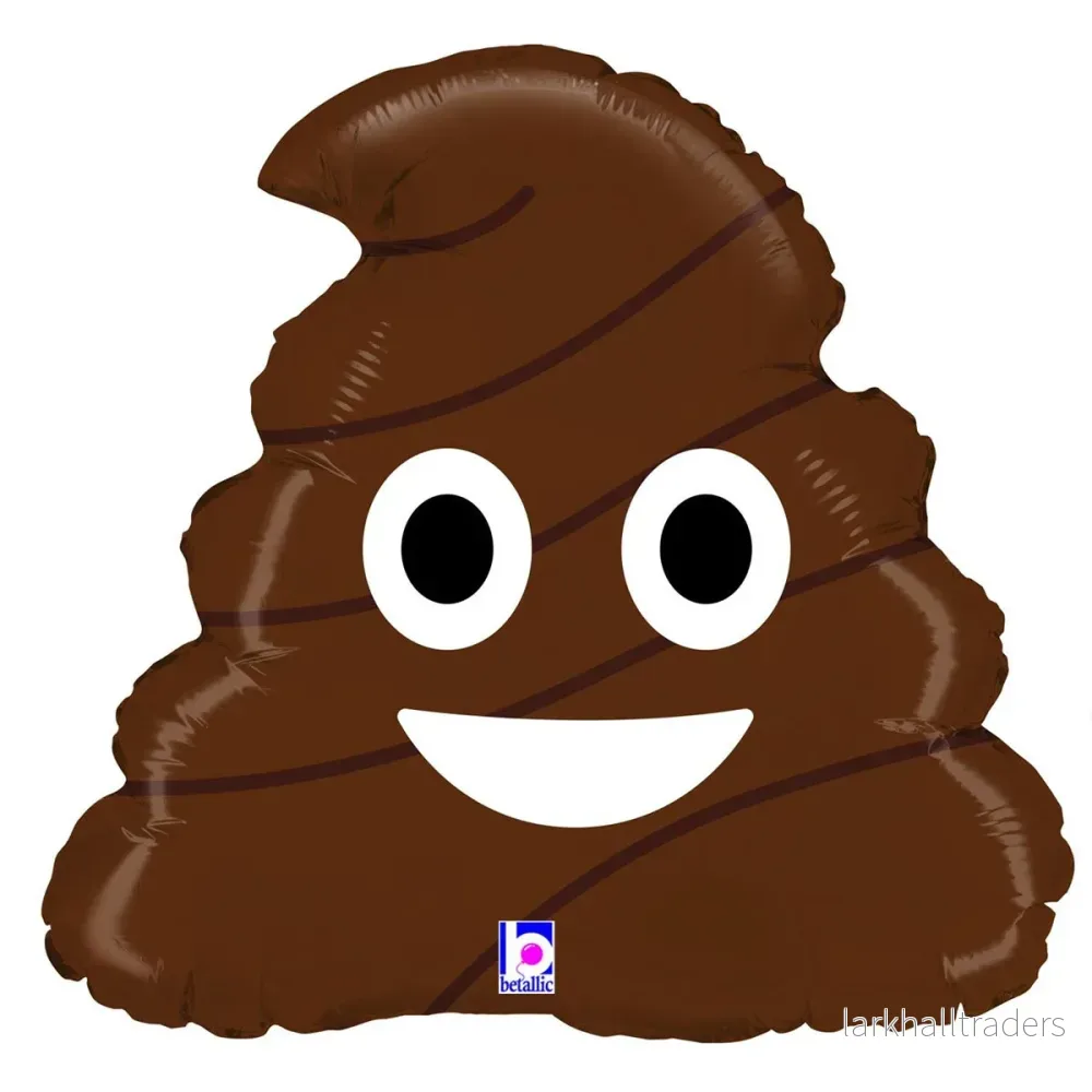 Folieballong, emoji poo 45 cm Folieballong, emoji poo 45 cm