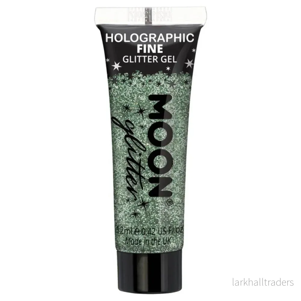 Moon Glitter Holographic Fine Glitter Gel, green 12 ml