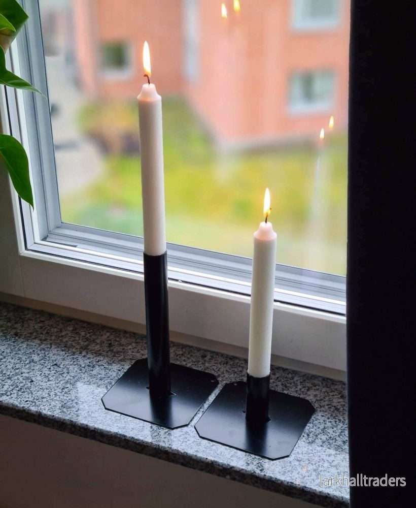 Ljusstake - enkel, liten (svart) - Bild 3